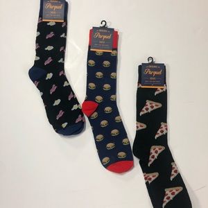 Parquet men’s food printed socks.